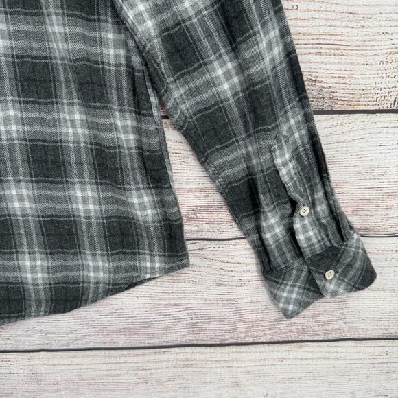 Rails Soft Brushed Lennox Plaid Flannel Shirt‎ Men's Size Large Charcoal Heather - Picture 15 of 15